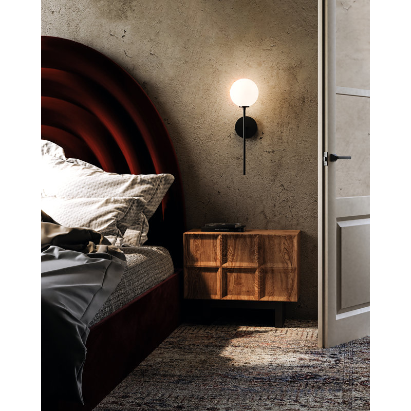 Cassia Dimmable Bath Sconce, Matte Black