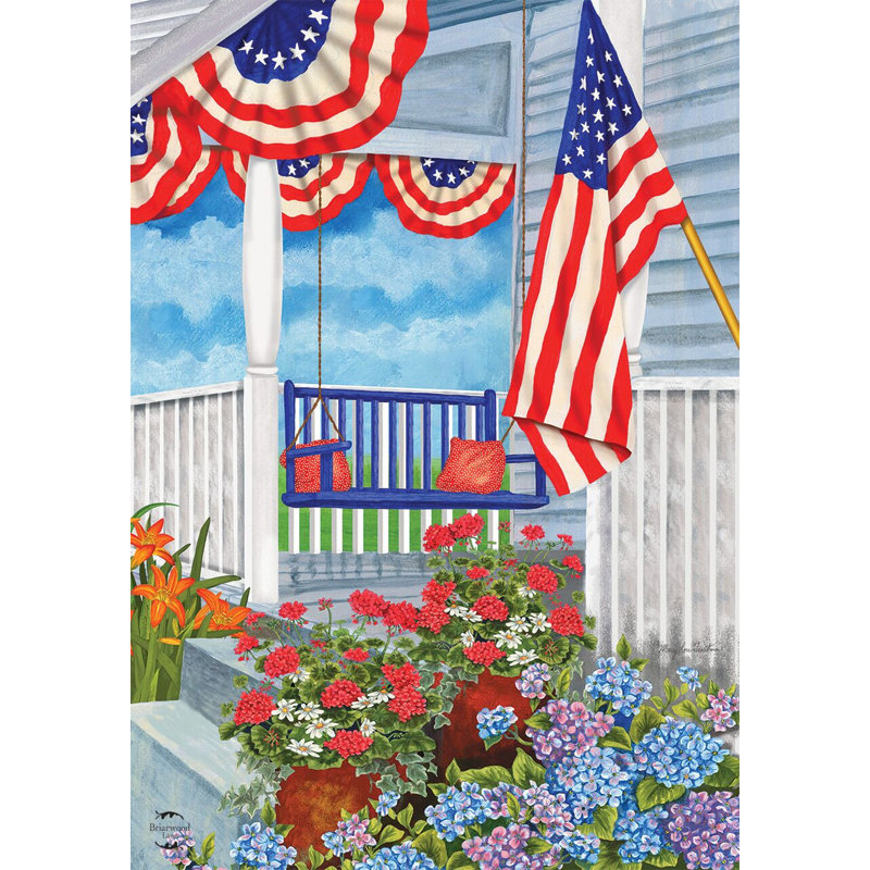 Drapeau de jardin patriotique