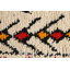 Tapis décoratif en laine de conception unique noué à la main New Age de 6 pi 5 po x 8 pi 4 po Ivoire/rouge