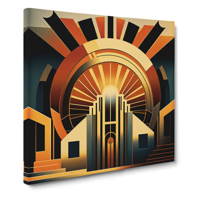 Art Deco Sunset Precisionism - Print