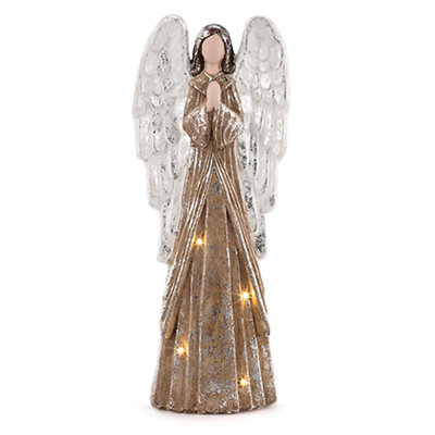 Ange à DEL avec ailes argentées