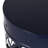 Side Table - Outdoor, Navy Blue, 12.00"W X 16.00"H, Powder-Coated Versatile Outdoor, 17.7"H, Rustproof-467686588