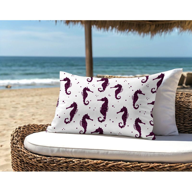 Coussin Barnon, H 14 po x l 20 po, Mauve