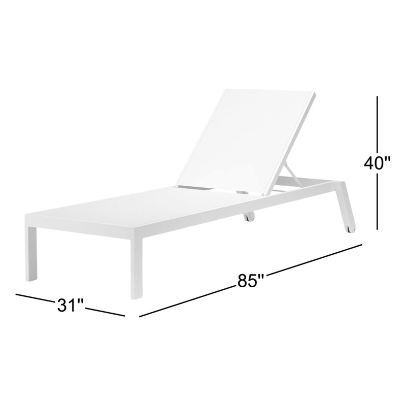 Naples Outdoor Chaise Lounge