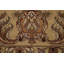 Tapis indien rouge à motif floral Agra 8 x 10