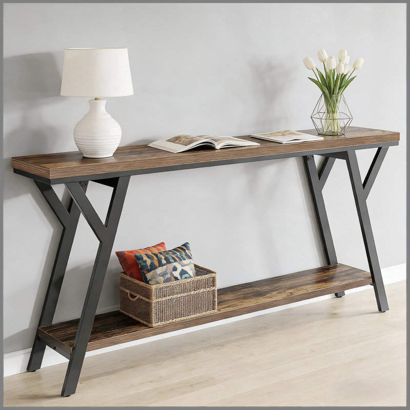 Couch Table,2-Tier Console Table,Sofa Table Couch
