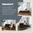 Futon Sofa Bed Pocket Coil Foam Mattress - USA Made, CertiPUR-US Certified, No Frame-586238232-582724544