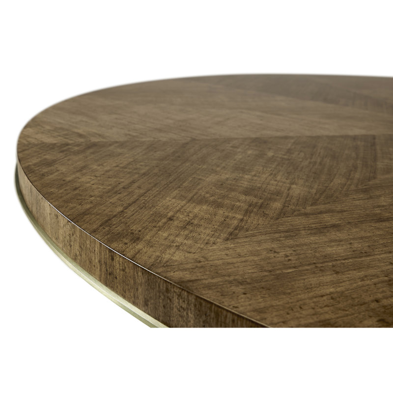 Barcelona Round Walnut Wood Dining Table