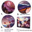 «Violets Flowers Mountain Charm» sur toile-1106315057-1106315058