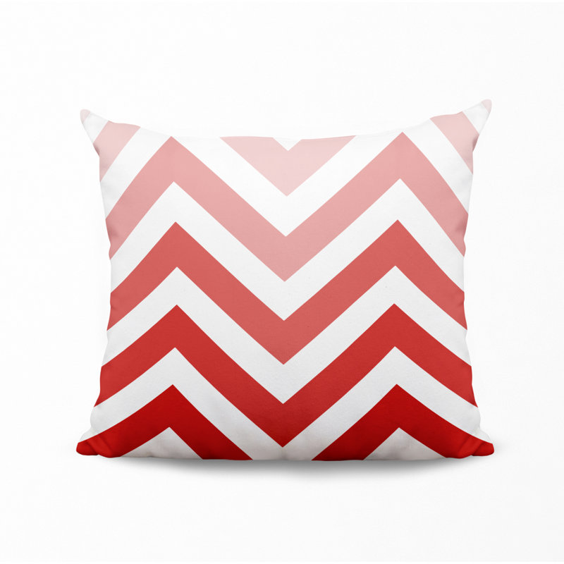 Housse et insert de coussin décoratif en polyester, L 15 po x H 15 po, Rouge