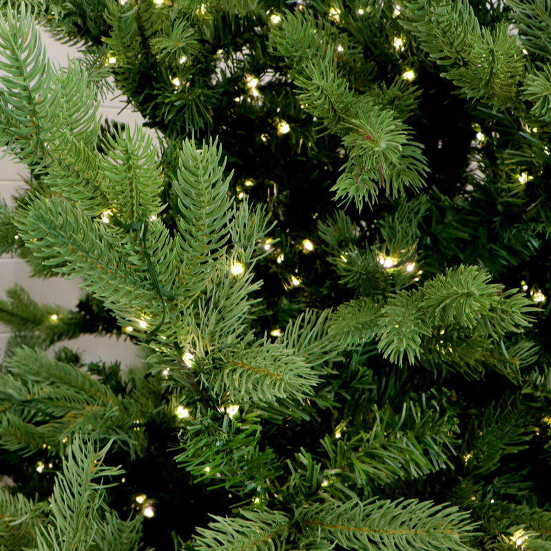 9-Foot Green Pine Christmas Tree with LED Lights