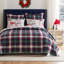 Ensemble de courtepointe à carreaux rouges 3 pièces Greenland Home Fashions Cardinal, 105 x 95 pouces-100660296