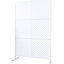Panneaux de clôture d'intimité extérieurs en métal, 193 cm de haut et 122 cm de large - Autoportants - Blanc - Isolation intérieure et extérieure - Patio, balcon