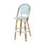 Ensemble de conversation d'extérieur 29,5 po, bleu sarcelle, rouille, pour barbecue, 29,5 po, finition et aluminium, ensemble de conversation de jardin
