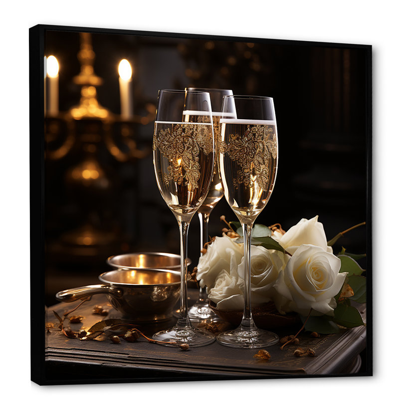 Classic Elegance II sur impression sur toile, Cadre flottant noir, H 30 po x l 30 po x P 1 po
