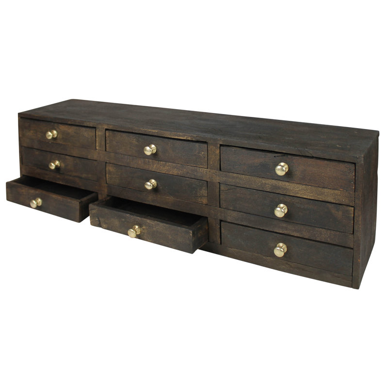 Commode de rangement 9 tiroirs Meshkah