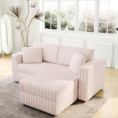 75.6" Soft Modular With Hydraulic Lift In Pink. Cozy & Modern Style. Components. Solid Wood Metal Frame. Foam Filler. Detachable Cushions For Easy Cleaning. Multi-functional Storage. Home -