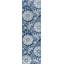 Tapis floral bleu marine-350246137