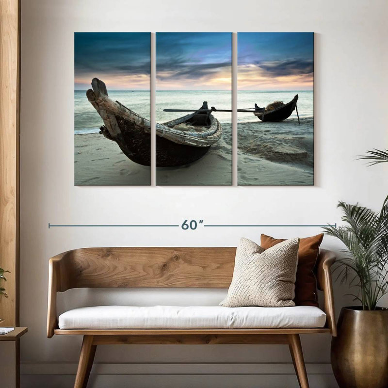Mehar Old Fishing Boats, 32" H x 50" W