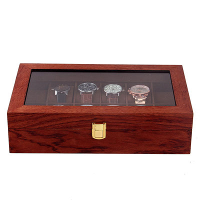Wood Watch Box + Locking