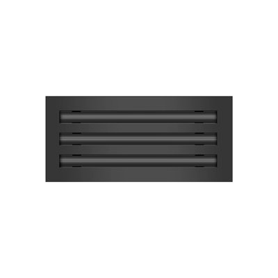 BUILDMART - 12" 3 Slot Linear Slot Diffuser - Triple Slot - Black Decorative Air Vent - Modern Vent