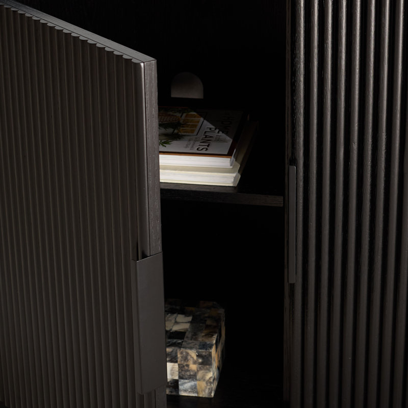 Buffet 3 portes Carmelita, Noir