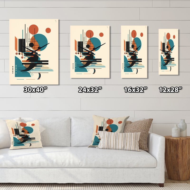 Minimaliste symphonie V - horloges murales minimalisme, Petit