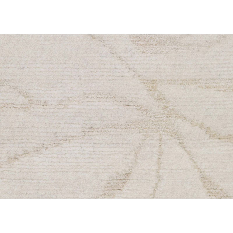Tapis ivoire noué à la main de haute qualité