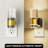 3000K Light Sensor Night Light Wall Sconce Nightstand Plug In Crystal Style Dimmable