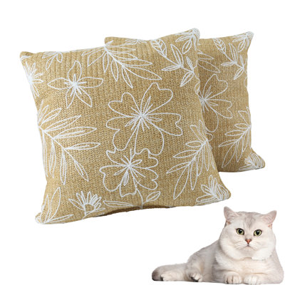 2 Pack Throw Pillows, Fade-Resistant Patio Cushions, Soft & Comfortable Decorative Pillow Covers 18X18 Inch