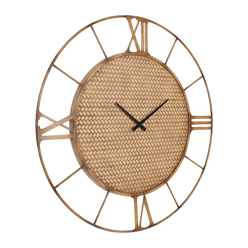 Striegel Open Frame Metal Round Wall Clock
