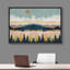 «Abstract Mountain Nature Scenery - Floater Frame», reproduction d'art sur toile-309820710-336844669