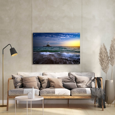 Art mural en verre «Break Beach Bay» par Rick Berk