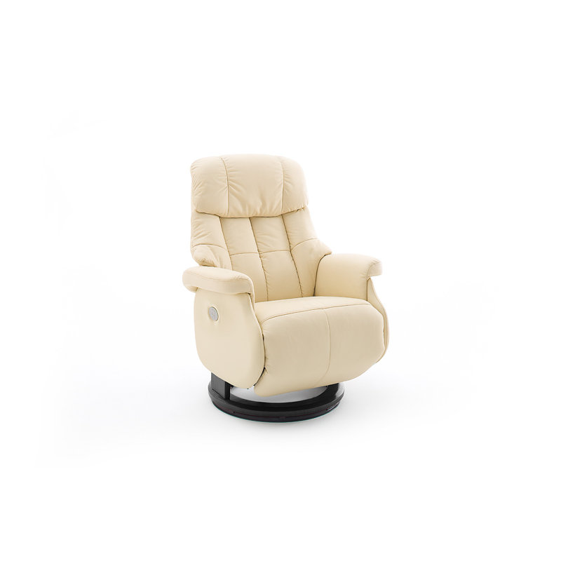 Damiana 82cm Wide Zero Gravity Recliner, Black, Cream