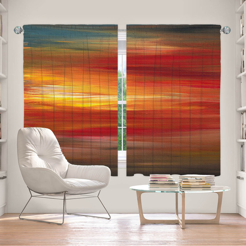Jemine Room Darkening Curtain Pair, 56" W x 78" L