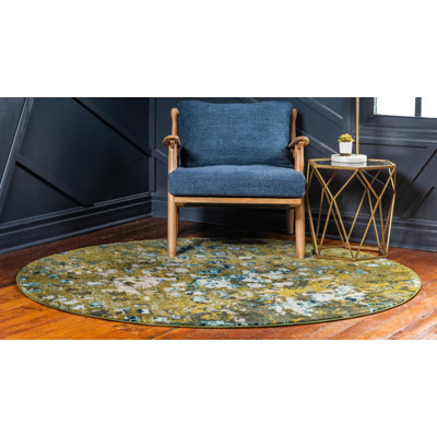 Auyeung Washable Abstract Indoor Rug
