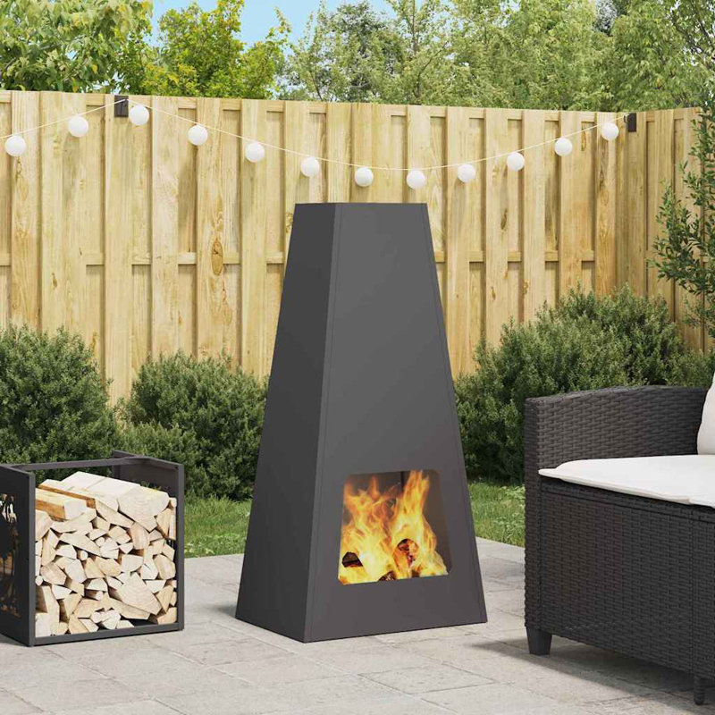 Foyer noir vidaXL 19,69 x 13,78 x 39,37 po, Noir