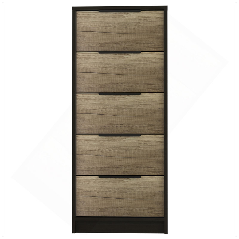 Commode verticale 5 tiroirs Kaia