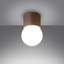 Boomo Solid Wood Flush Mount