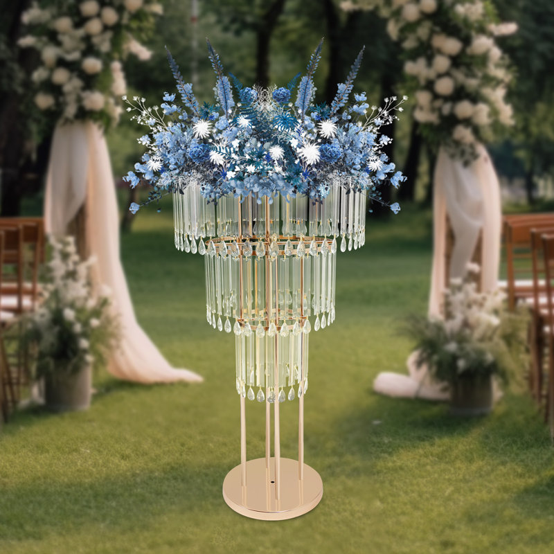 3-Tier Crystal Flower Stand For Wedding