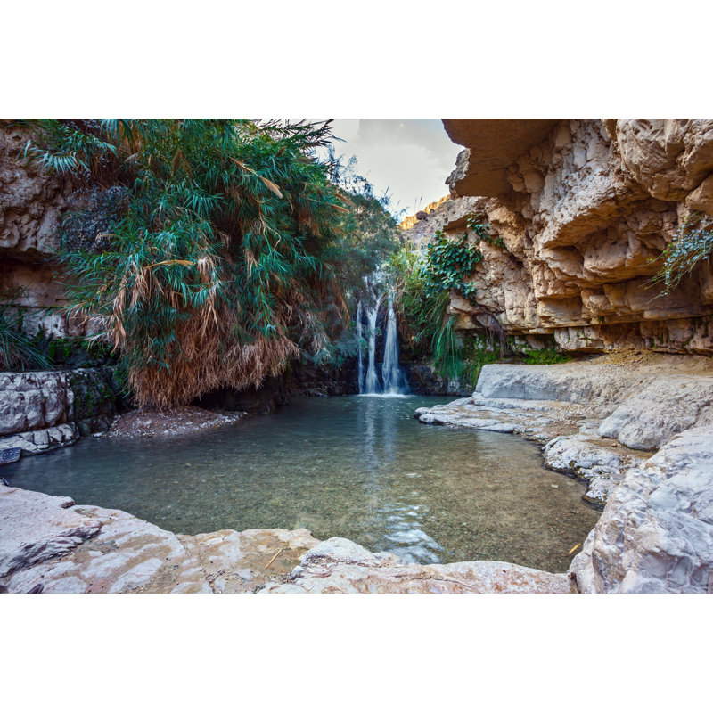 Senic Pond With Clear Water by Kavram - Wrapped Canvas Print, 51cm H x 76cm W