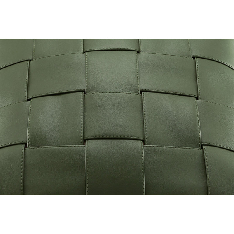 Housse de coussin en similicuir écossais, H 12 po x l 20 po, Rectangulaire