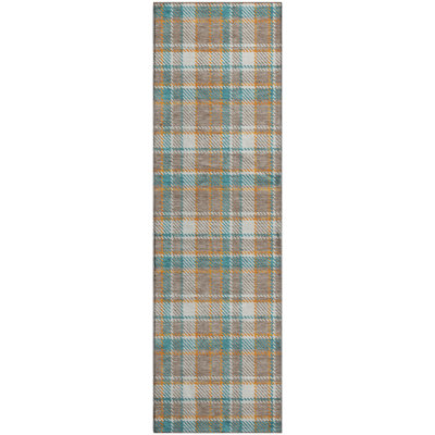 Premium Machine Washable Mayfield AMF1300 Plaid Rug