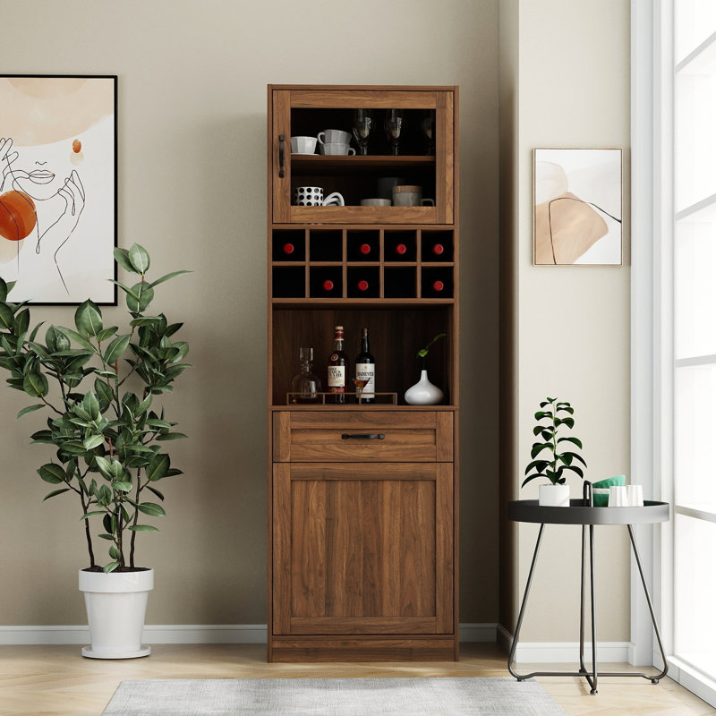 Armoire de cuisine avec tablette de rangement coulissante multifonctionnelle à plusieurs niveaux