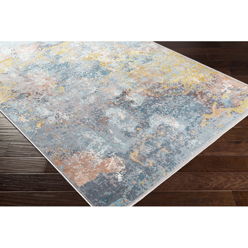 Abstract Indoor Rug, Rectangle 8'10" x 12'