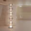 Lampe sur pied en acrylique et en acier inoxydable European
