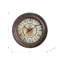 Horloge murale, horloge murale ronde 15 po, brun antique, transitionnel