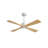 48 In. 4 Solidwood Walnut Blades Dc Motor Indoor Standard Ceiling Fan With Remote Downrod-430061717-430061714