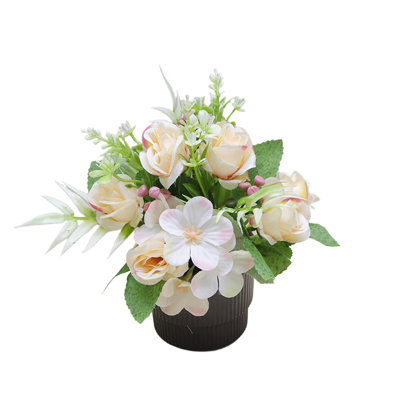  Faux fleurs artificielles pour la décoration intérieure de plantes vertes simulées petites plantes en pot