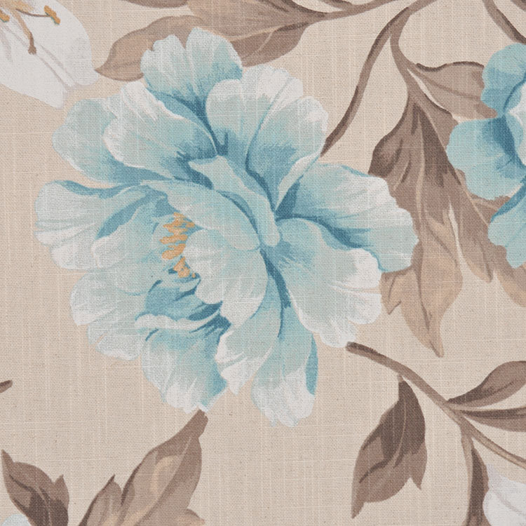 Tissu floral boutique Allure, Aigue-marine